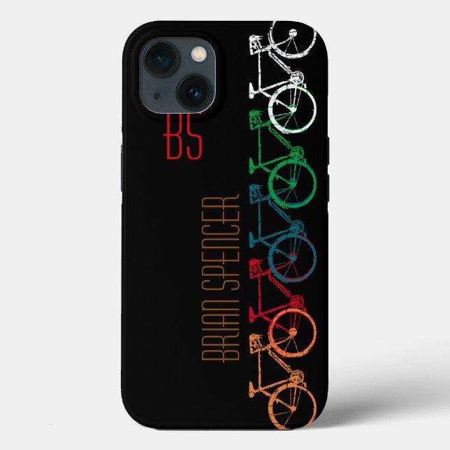 bicicletas de cores diferentes personalizadas (Verso)