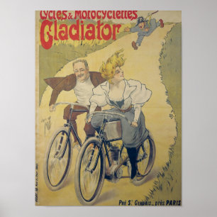 Bicicletas de Gladiator de poster publicitário