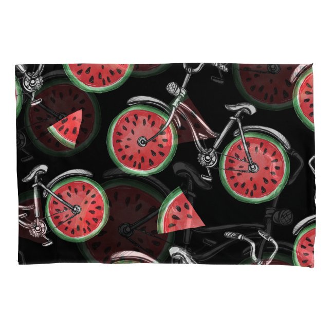 Bicicletas de roda de melancia, padrão de verão. (Frente)