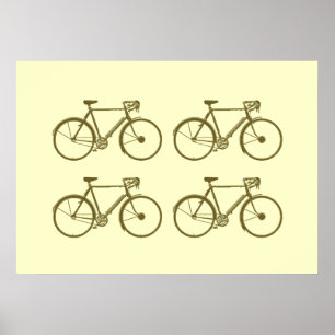 bicicletas. impressão para paredes