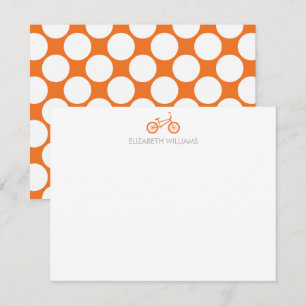 Bicicletas Laranja e Cartões de Nota de Pontos Gra