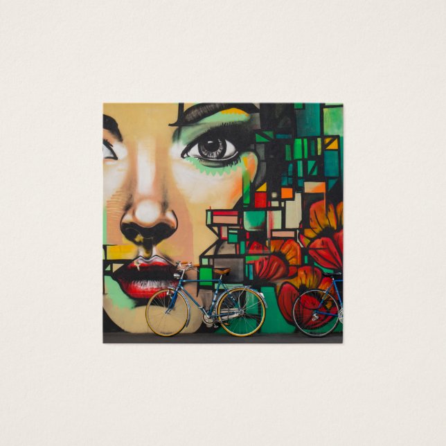 Bicicletas na parede do Grafite (Frente)