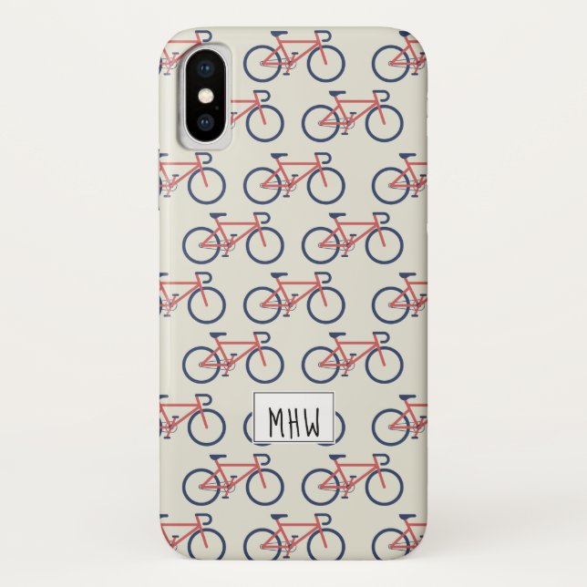 Bicicletas Padrão capas de telefone de monograma p (Verso)