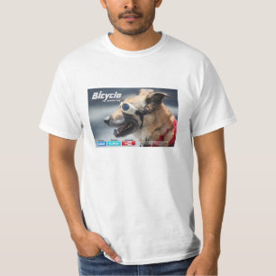 Bicycle os t-shirt do cão (informação do fb. na