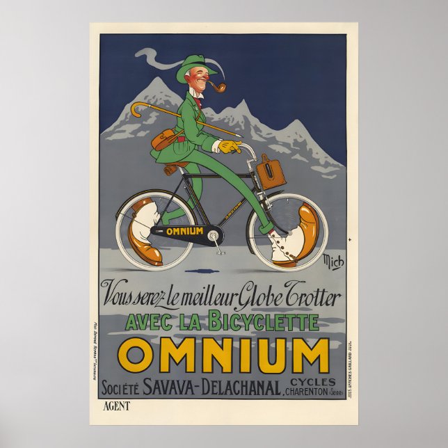 Bicyclette Omnium - Mich Poster (Frente)