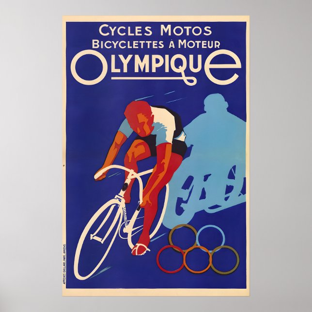 Bicyclettes Olympique Poster (Frente)