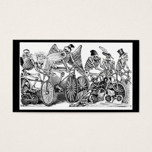 Bicyclists de Calavera cerca de 1800's atrasado