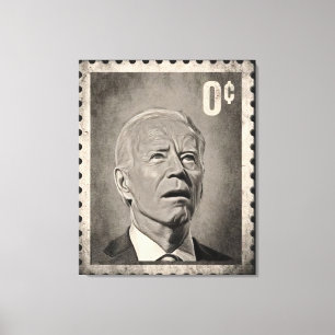 Biden 0 Cent Memória Canvas Art
