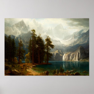 Bierstadt Sierra Nevadas Poster