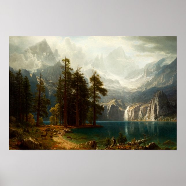 Bierstadt Sierra Nevadas Poster (Frente)