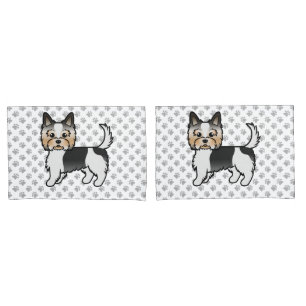 Biewer Yorkshire Terrier Cartoon Dog & Paws