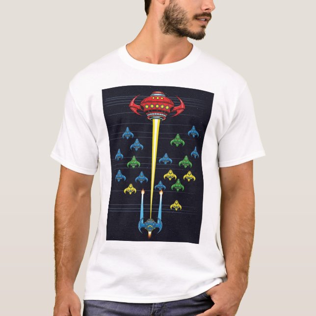 Big Aliens Ship T-Shirt (Frente)