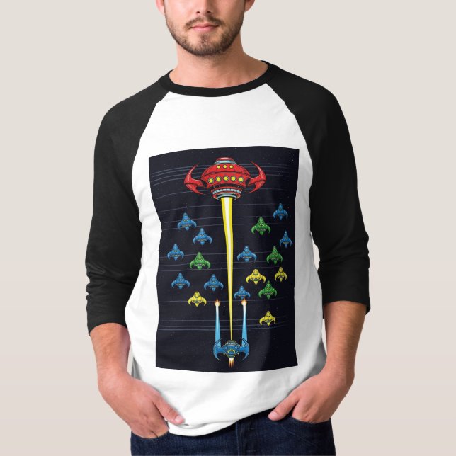 Big Aliens Ship T-Shirt (Frente)