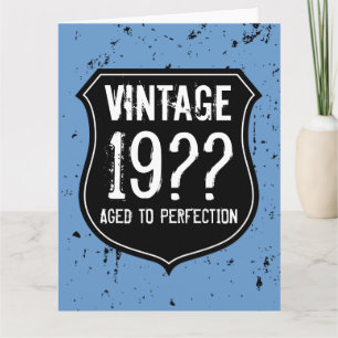 BIG Aniversário - cartão de saudação para homens  