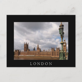 Big Ben em Londres - Cartão postal preto