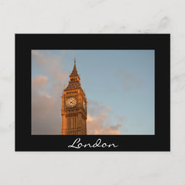 Big Ben em Londres - Cartão postal preto
