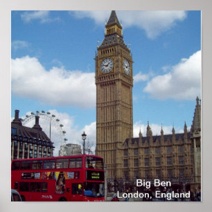 Big Ben impressão de Londres, Inglaterra
