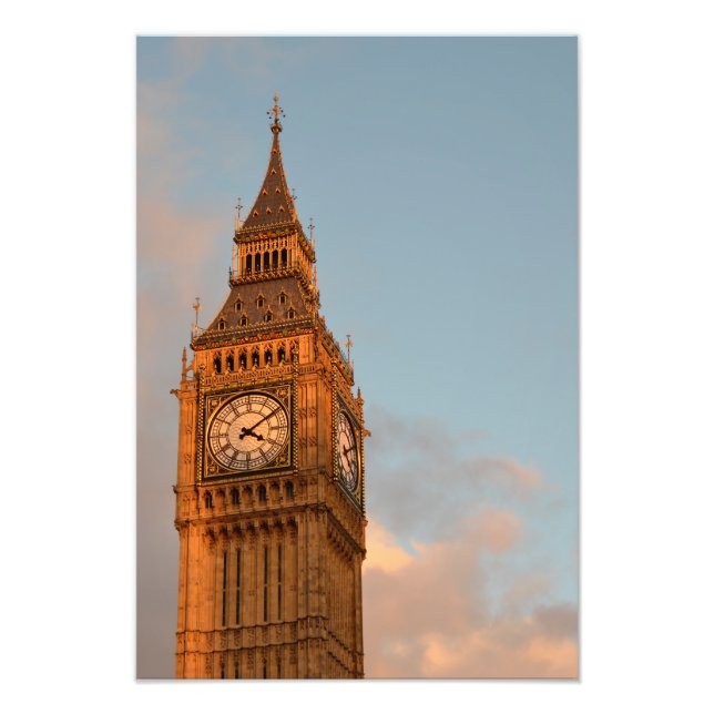 Big Ben no impressão de fotos verticais de Londres (Frente)