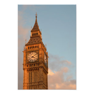 Big Ben no impressão vertical da foto de Londres