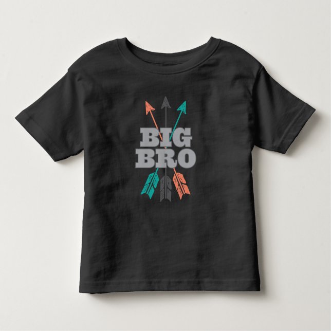 Big Bro Tribal Arrows Brother Boys T-shirt (Frente)