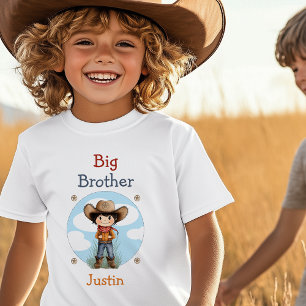 Big Brother Western Cowboy Personalizado T-Shirt