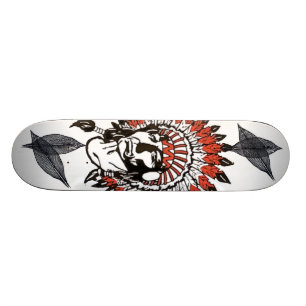 Big Chief Desenho de Pena Skateboard