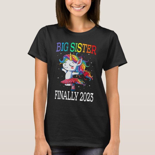 Big Sister Finalmente Camisa Unicórn 2023 para Gar (Frente)