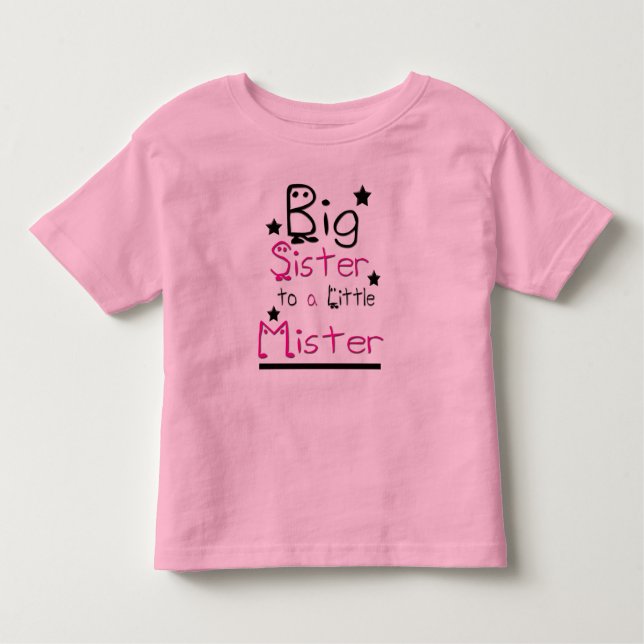 Big Sister Toddler Ringer T-Shirt (Frente)