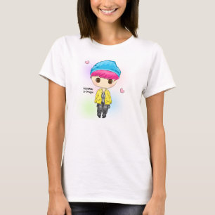 [BIGBANG] O T-SHIRT DAS MULHERES DE G-DRAGON CHIBI