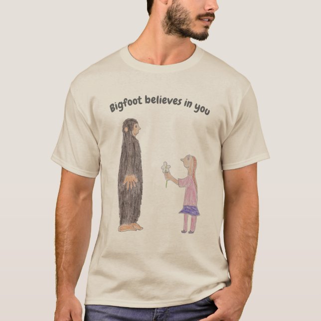 Bigfoot Believes in You t-shirt (Frente)