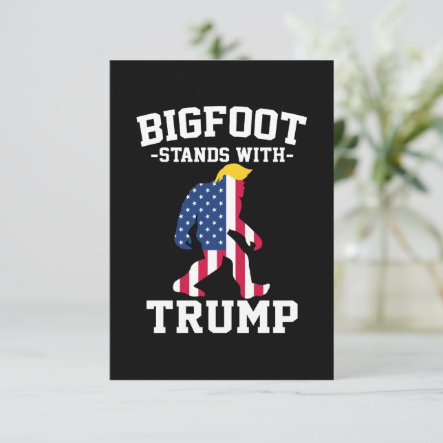 Bigfoot Com Eleições Trump 2024 (Em pé/Frente)