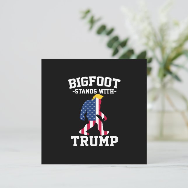Bigfoot Com Eleições Trump 2024 (Em pé/Frente)