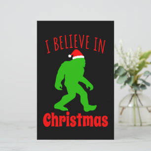 Bigfoot Engraçado Eu Acredito No Natal   