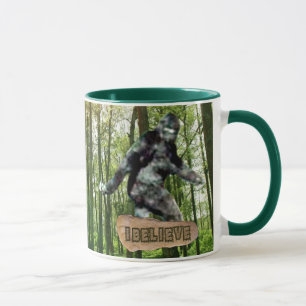 Bigfoot eu acredito a caneca