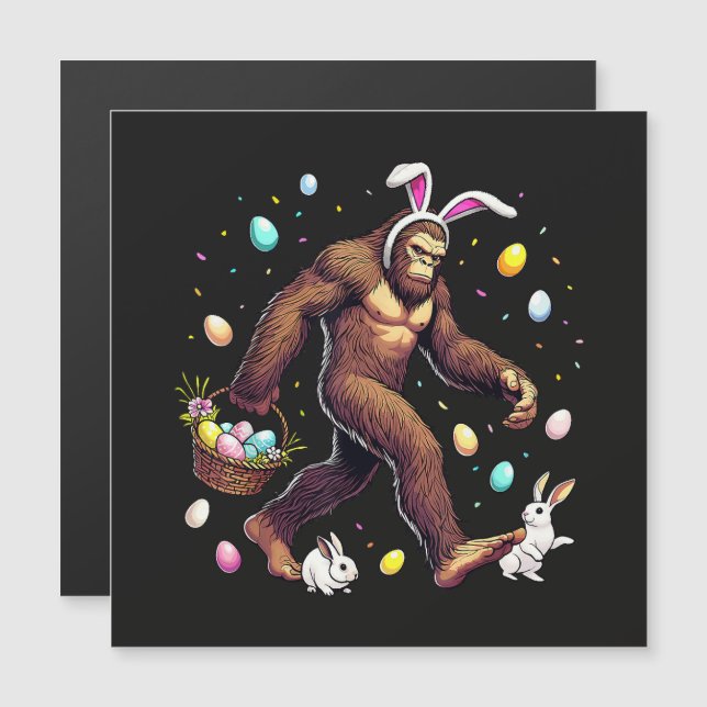 Bigfoot Páscoa Dia Engraçado Sasquatch (Frente/Verso)