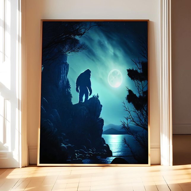 Bigfoot Poster Art Print, Gothic Wall Decor Painti (Criador carregado)