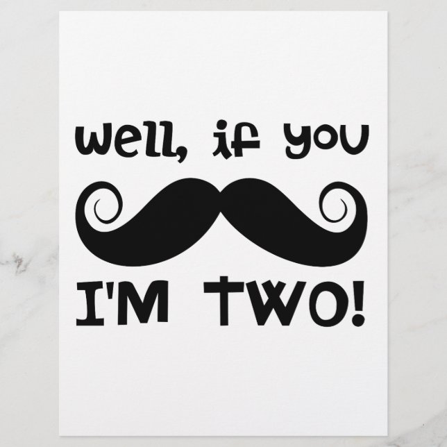 Bigode de 2º Aniversário (Frente)