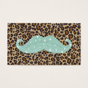 Bigode de Bling do verde da cerceta e impressão