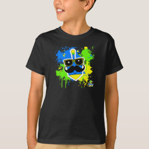 Bigode Dreidel - camisa escura