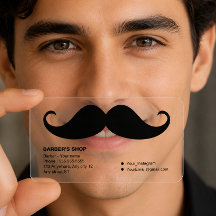 Bigode Preto Criativo transparente