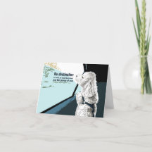 Bijon dog com cartão de nota haiku