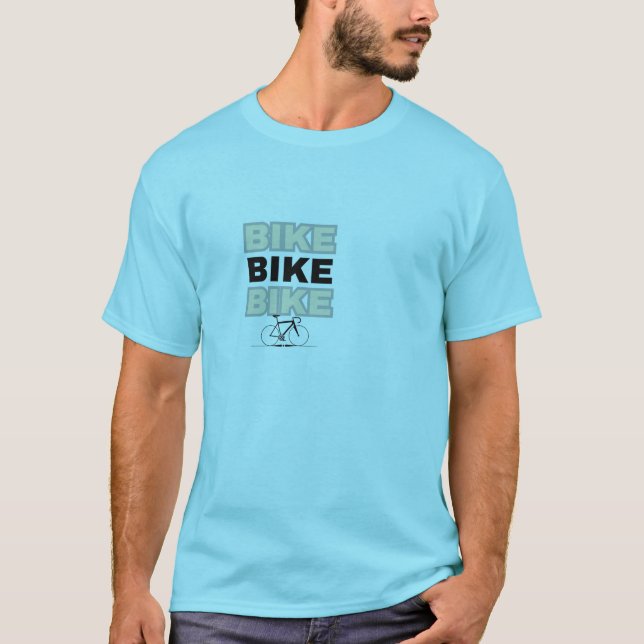BIKE T-Shirt – Minimalist Bicycle Graphic Tee (Frente)