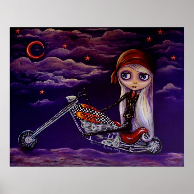 Biker Babe Poster (Frente)