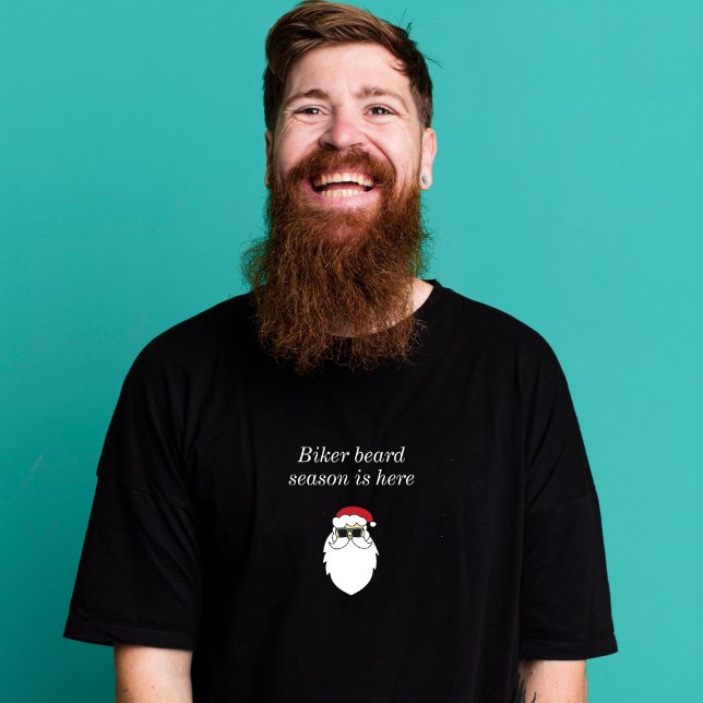 Biker Beard Season Motocicleta Camisa de Natal (Criador carregado)