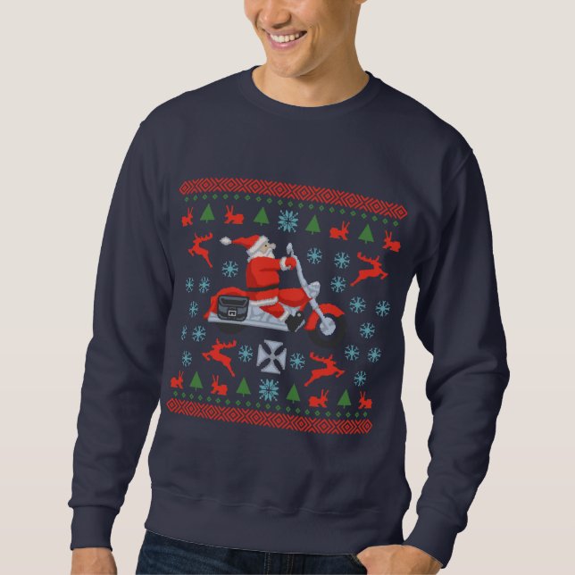 Biker Holiday Sweater Camisetas (Frente)