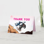 Biker Kid Dirt Stunt Bike Birthday Cartões de agra<br><div class="desc">Celebre o dia especial do seu filho com uma festa de aniversário temática de motociclista empolgante! Nossos cartões de convite personalizados apresentam uma bicicleta dublê, perfeita para a celebração do seu dublê. Convide todos os seus amigos e deixe a festa começar! Com uma festa temática, seu filho e seus convidados...</div>