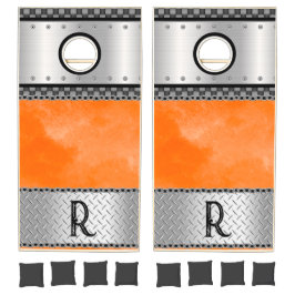 Biker Metálico Laranja e Preto Personalizado