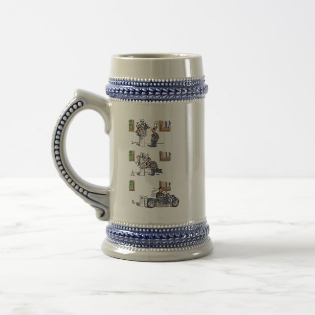 Biker Na caneca de cerveja Do Museu (Esquerda)