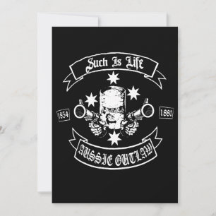 Biker Ned Kelly Such Is Life Aussie Fora da Lei Ca