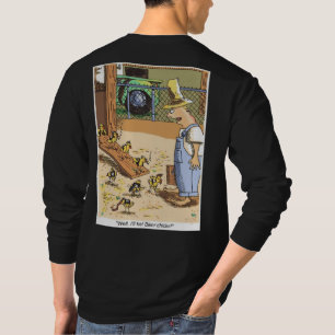 Biker Pintinhos camisa preta de manga comprida